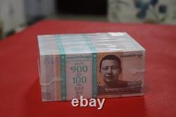 1000pc Cambodia 100 Riels Banknote 2014 World Paper Money UNC Currency Bill Note