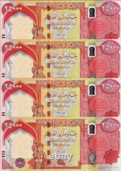 100,000 IRAQI DINAR UNCIRCULATED 25000 Notes (4 x 25K) NEW IQD Currency