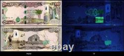 100,000 IRAQ Dinars 2 x 50,000 UNC IQD 100,000 in Authentic Iraqi Money