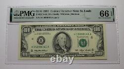 $100 1993 St. Louis MO Federal Reserve Currency Bank Note Bill PMG UNC66EPQ
