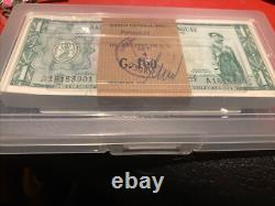 (100) Bank Pack Paraguay 1 Guarani 1952 Banknotes World Paper Money UNC Currency