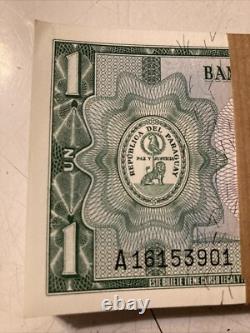 (100) Bank Pack Paraguay 1 Guarani 1952 Banknotes World Paper Money UNC Currency