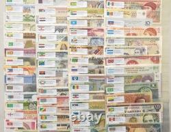 100 Different Paper Money From World 100 Countries Regions Banknotes Collection