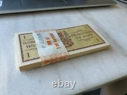 100 Finland 1 Markka 1963 Banknote World Paper Money UNC Currency Bill Note