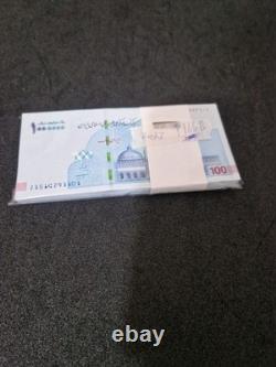 100 Pcs Bundle World Banknotes 1000000 Riyals UNC
