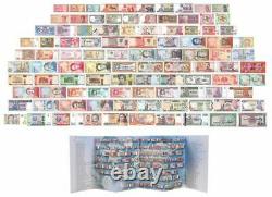 100 Pieces of Different World MIX Foreign Banknotes, Currency, UNC X 100 PCS