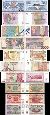100 Pieces of Different World MIX Foreign Banknotes, Currency, UNC X 100 PCS