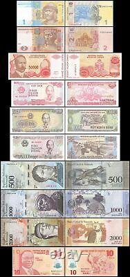 100 Pieces of Different World MIX Foreign, Currency, UNC X 10 PCS