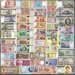 100 SETS X 50 PCS UNC 28 Countries Different Banknotes Genuine Currency UNC