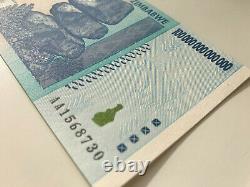 100 TRILLION DOLLARS ZIMBABWE BANKNOTE 2008 AA Unc Note Currency