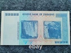 100 Trillion Zimbabwe Banknotes (2008 AA P-91) Zimbabwe Currency UNC