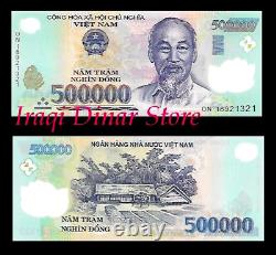 100 Trillion Zimbabwe Dollars 500,000 Viet nam Dong 25,000 New Iraqi Dinar Unc