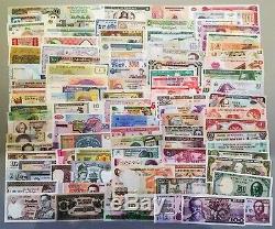 102 Countries 102PCS 100 Different UNC World Banknotes Bundle set+Currency Album