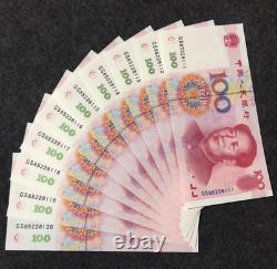 10Pcs CHINA 100 YUAN RMB BANKNOTE CURRENCY 1999 UNC continuous