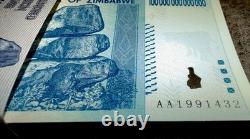 10Zimbabwe 100 Trillion Dollars 2008 AA P-91 Banknote New UNC Zim Currency wCOA