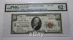 $10 1929 Easthampton Massachusetts MA National Currency Bank Note Bill 428 UNC62