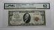 $10 1929 Gadsden Alabama Al National Currency Bank Note Bill Ch. #3663 Unc62 Pmg