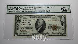 $10 1929 Perth Amboy New Jersey NJ National Currency Bank Note Bill #12524 UNC62