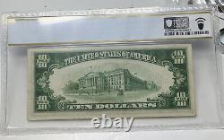 $10 1934A PCGS Choice UNC 63 NORTH AFRICA Silver Certificate