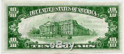 $10 National Currency Second National Bank Hagerstown Maryland UNC