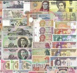 10 SETS X 100 PCS 35 Countries Different World Banknotes Genuine Currency UNC