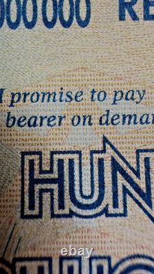 10 Zimbabwe 100 Trillion Dollars 2008 AA P-91 Banknote New UNC Zim Currency COA