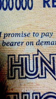 10 xZimbabwe 100 Trillion Dollars 2008 AA P-91 Banknote New UNC Zim Currency COA