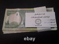 10 x 10,000 (100K) Iraqi Dinar UNC Consecutive Banknotes Iraq Currency NEW 2020