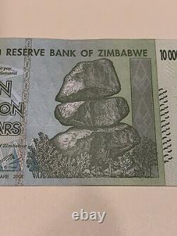 10pcs 10 TRILLION ZIMBABWE DOLLAR AA UNCirculated 2008. MONEY CURRENCY UNC