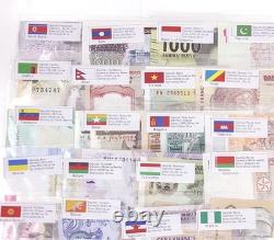 10x 50Pcs Different Banknotes World Paper Money Collection Gift English Label