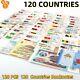 120 Different Countries World Banknotes Collection Currency Unc Set Paper Money