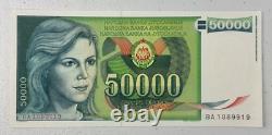 13 Yugoslavia 50000 Dinara 1988 Banknote World Paper Money Currency UNC withBonus