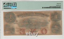 1857 $1 Western Exchange Omaha Nebraska Obsolete Currency Pmg Unc 64 Remainder