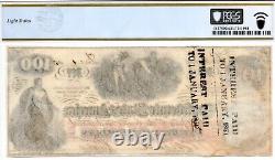 1862 $100 Confederate States of America T-41 PF-25 Note PCGS 64! Stellar Unc