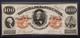 1862 $100 Unc Virginia Treasury Note Richmond, Va Civil War Currency