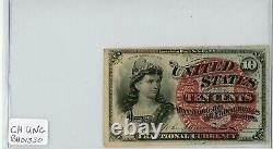 1863 10C Ten Cent Fractional Currency Bank Note in Choice UNC Condition #BH01330