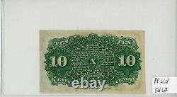 1863 10C Ten Cent Fractional Currency Bank Note in UNC Condition #BH01329