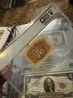 1863 USA 5c Fractional Currency Fr1232 Second Issue Banknote PCGS Choice UNC 64
