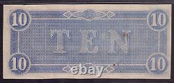 1864 $10 Confederate States Of America Note T-68 Pf-31 Pcgs B Choice Unc Cu 64