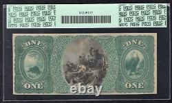 1865 $1 Ace First Nb Of Lebanon, In National Currency Ch. #2057 Pcgs Unc-63ppq