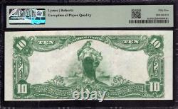 1902 $10 Washington National Bank Note Currency Kansas Pmg About Unc Au 55 Epq
