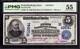 1902 $5 First National Bank Note Currency Fredericksburg Iowa Pmg About Unc 55