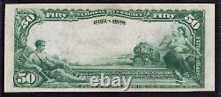 1902 Db $50 Omaha National Banknote Currency Nebraska Pmg About Unc Au 53 Epq