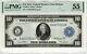 1914 $10 Federal Reserve Note Currency Boston Fr. 907a Pmg About Unc Au 55 (324a)