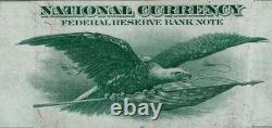 1918 $1 FRBN New York National Currency Flying Eagle PMG 50 About Unc (CBE)