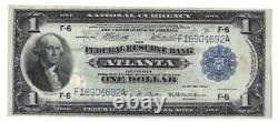 1918 $1 Federal Reserve Note, Atlanta, Fr-726, Vf/xf But Looks Unc-nice