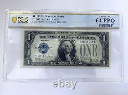 1928B PCGS Banknote 64 Choice Unc PPQ FR 1602 $1 Dollar Silver Cert Banknote