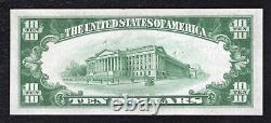 1929 $10 1st National Granite Bank Augusta, Me National Currency Ch #498 Gem Unc