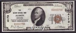 1929 $10 Albion National Banknote Currency Nebraska Pcgs B Gem Unc 65 Ppq