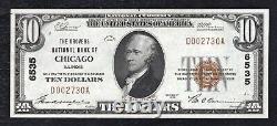 1929 $10 Drovers National Bank Chicago, IL National Currency Ch. #6535 Gem Unc